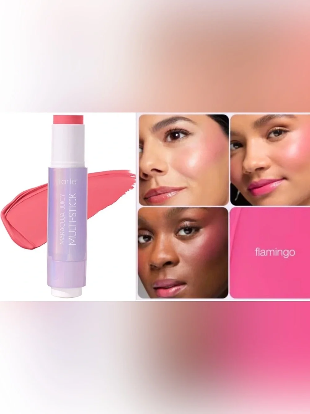 Tarte Maracuja Juicy Lip & Cheek Multi-Stick (Flamingo) NWOB 4.25 g / 0.14 oz